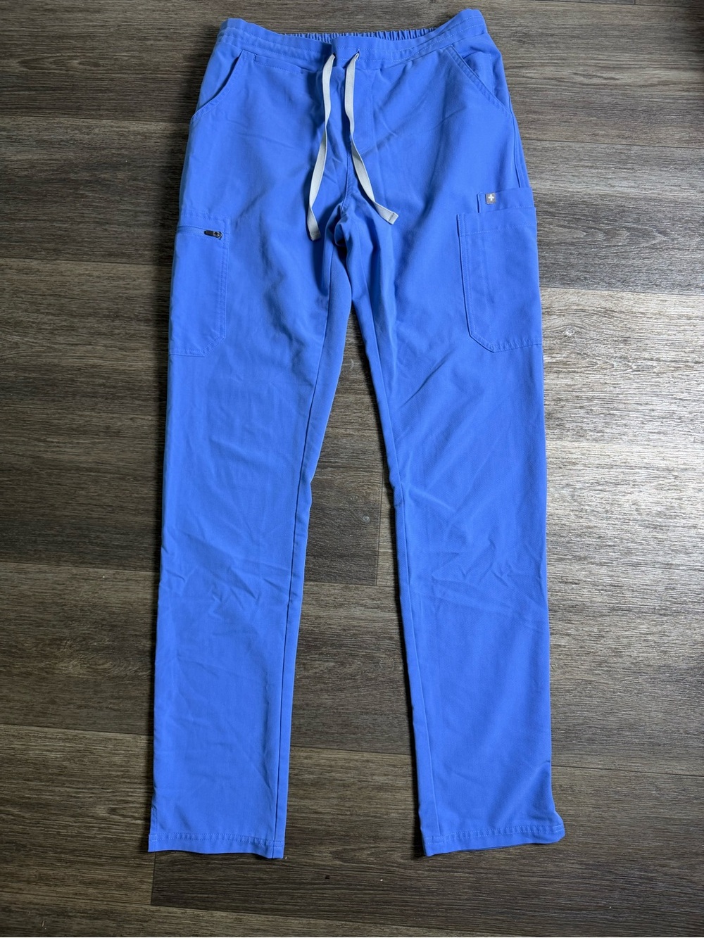 FIGS  Royal Blue Skinny Scrub Pants with Drawstring